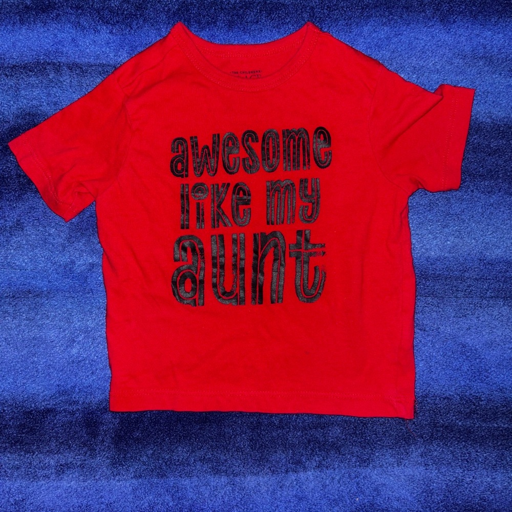 The Children's Place Red Tee with Black Print